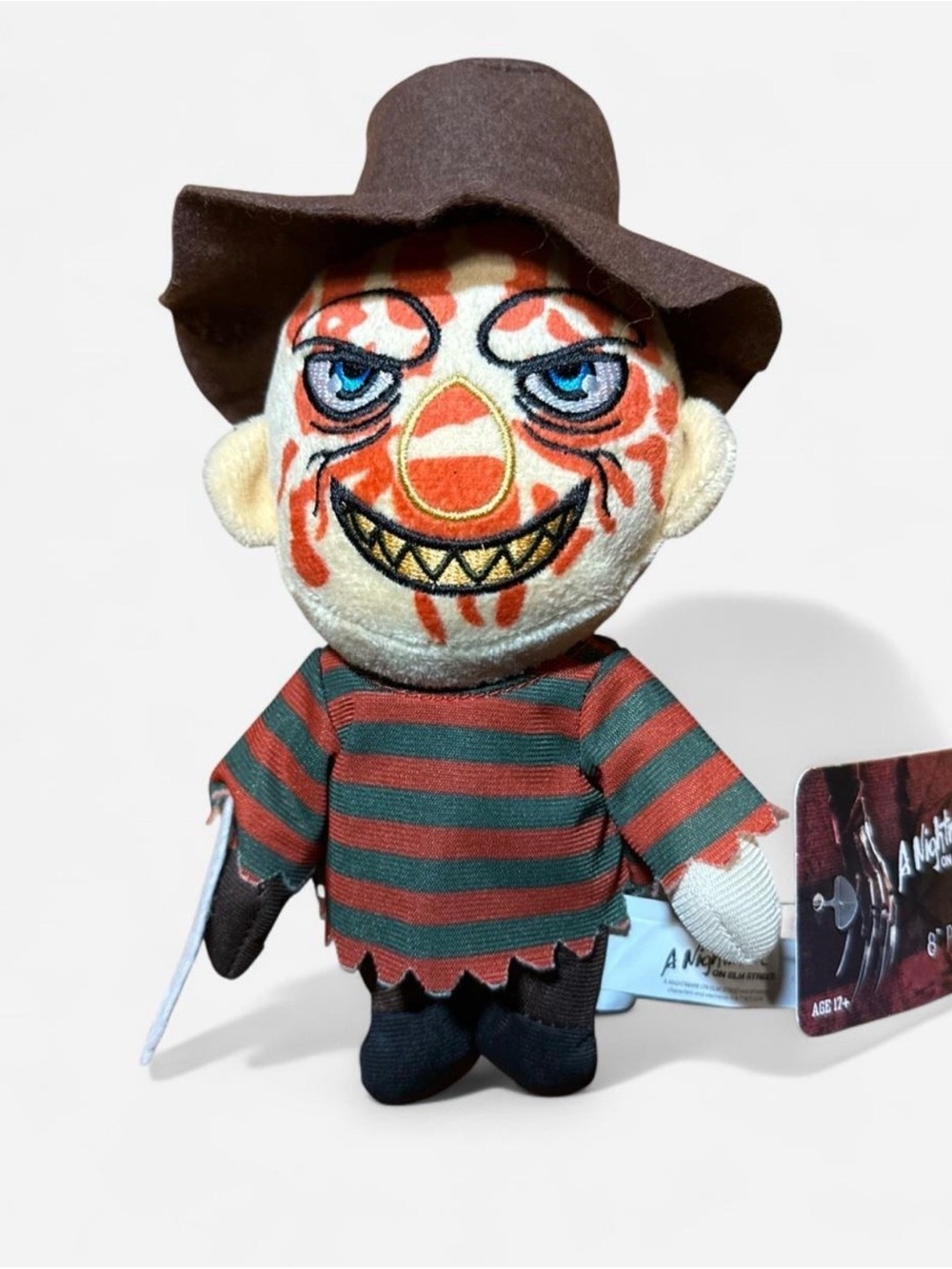 Freddy Krueger Plush Doll - Brown Hat, Red & Green Striped Sweater